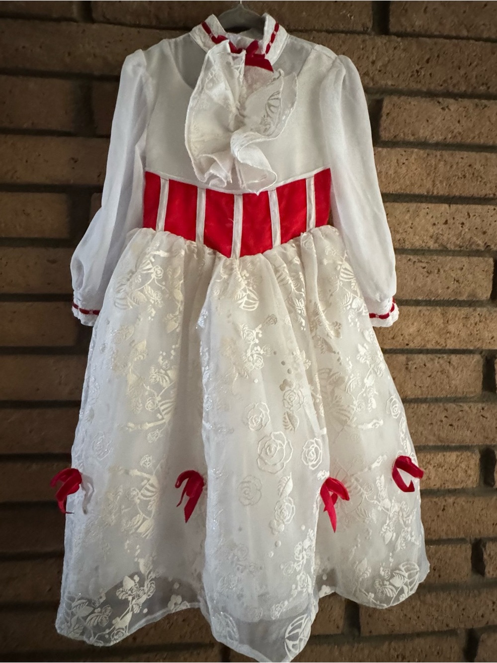 Disney Jolly Holiday Mary Poppins Dress with Hat Costume Size 4